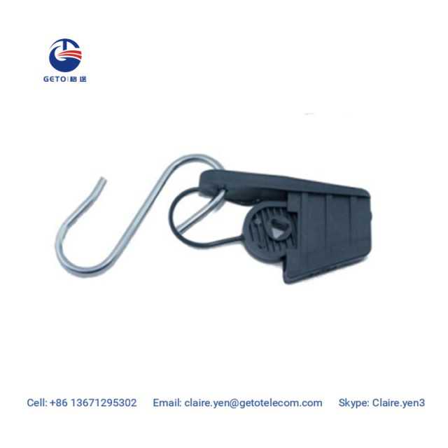 Drop wire cable clamps with s hook